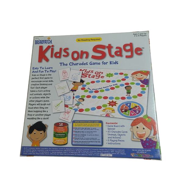 Briarpatch Kids On Stage Charade Game For Kids Ages 3+ - Picture 3 of 3